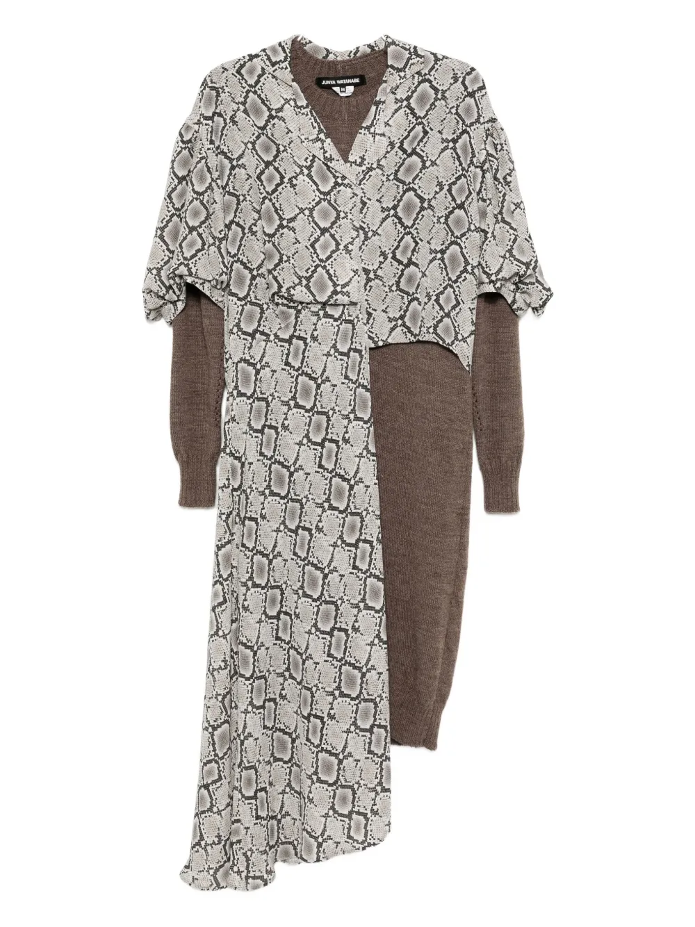 Junya Watanabe All-over Graphic Print Dress In Multi