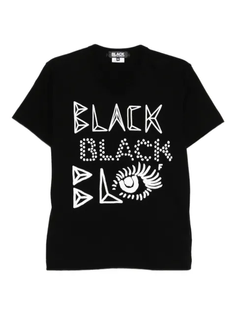 Black Comme Des Garçons تيشيرت بطبعة