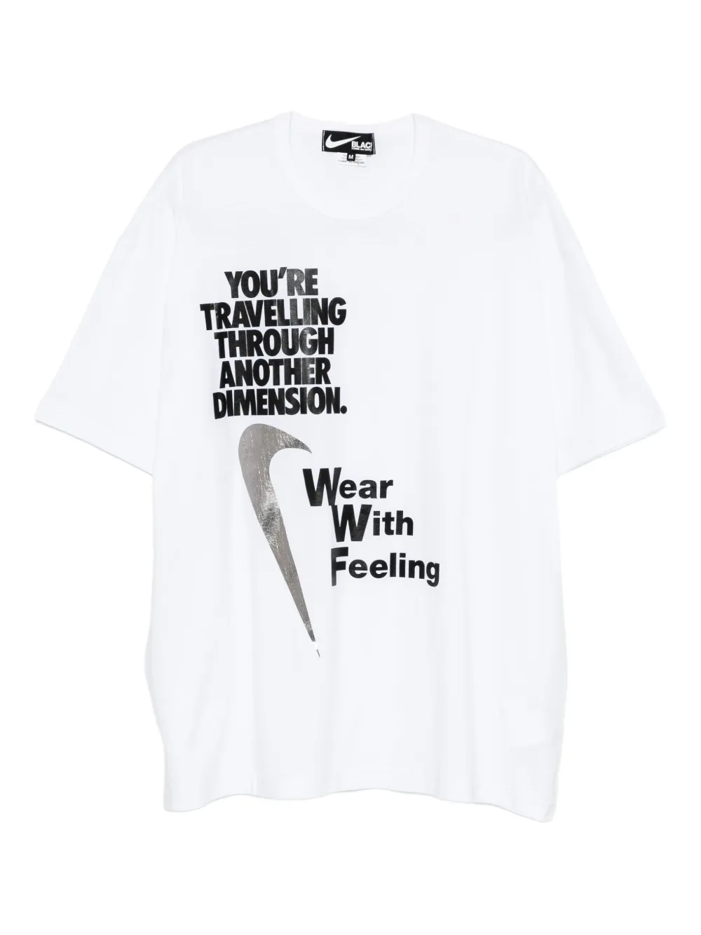 Black Comme Des Garçons تيشيرت بطبعة x Nike | أبيض | Image 1