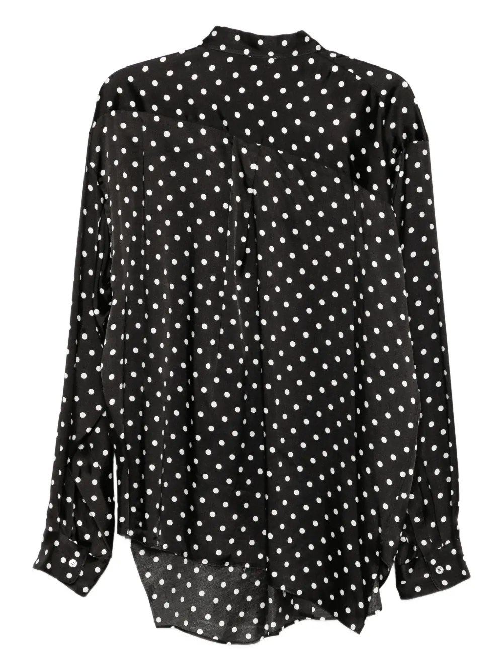 Black Comme Des Garçons تنورة منقطة بتصميم غير متساوي | نساء | Image 2