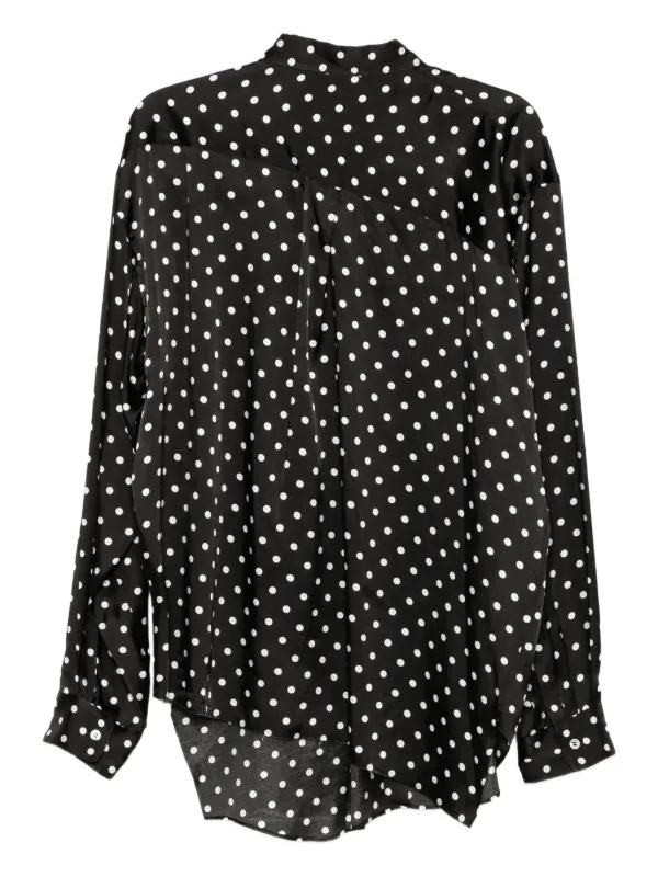 Black Comme Des Garçons ポルカドット シャツ | ブラック | FARFETCH JP