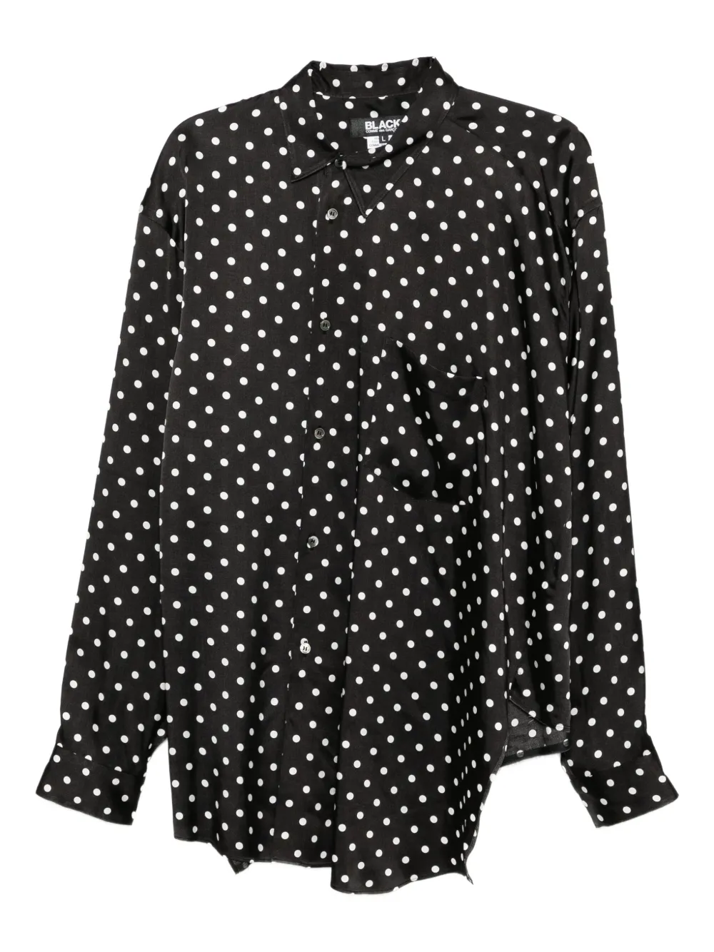 Black Comme Des Garçons ポルカドット シャツ - ブラック Black Comme Des Garçons ポルカドット シャツ - ブラック