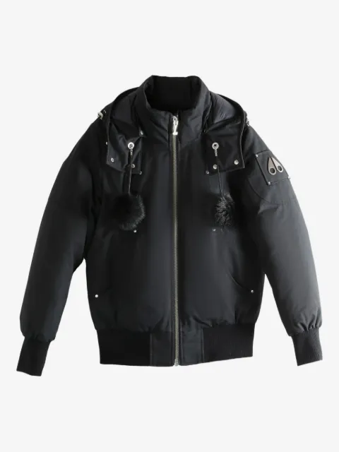 Moose Knuckles hooded pompom jacket