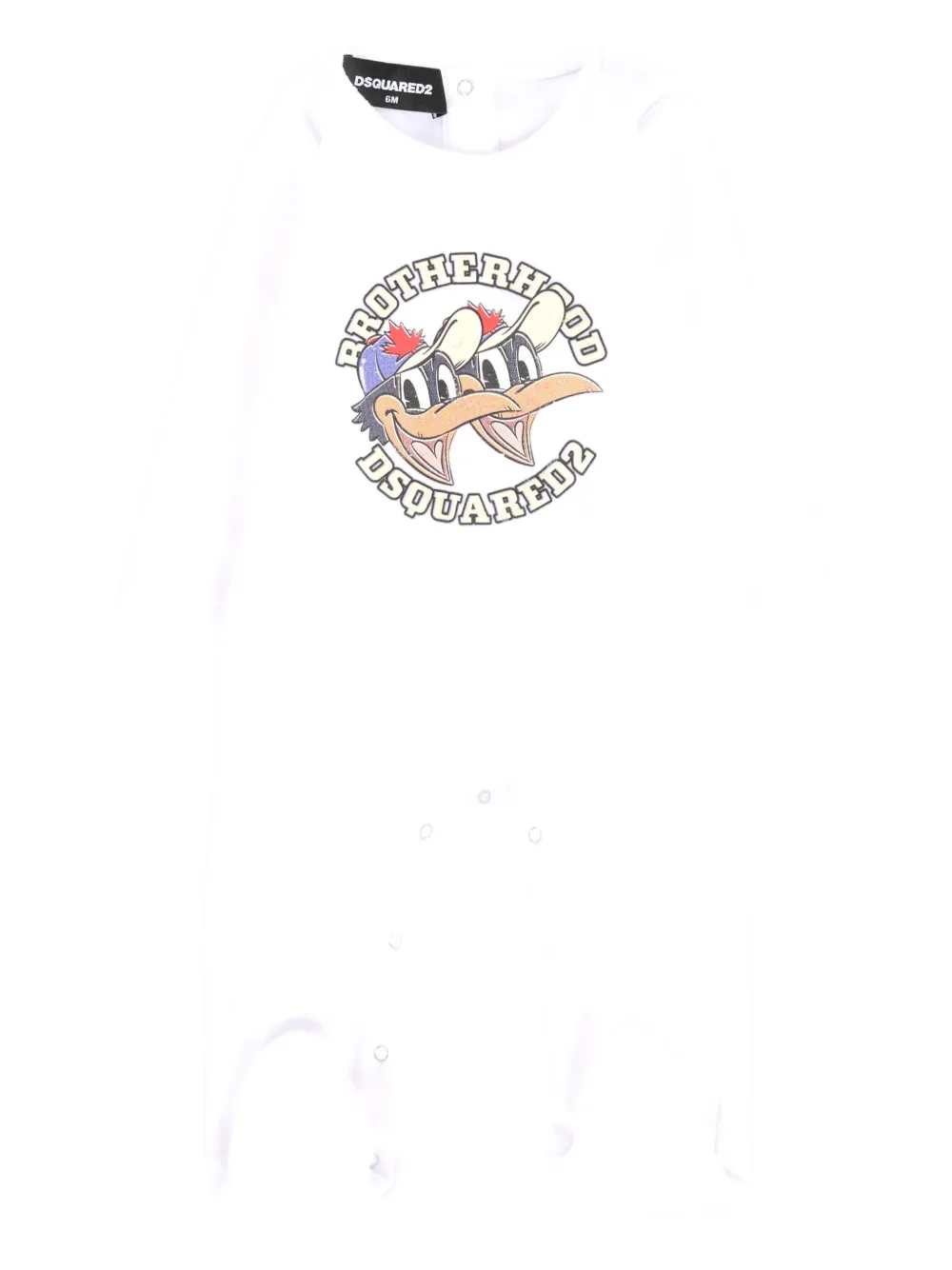DSQUARED2 KIDS Brotherhood-print babygrow | White | Image 1