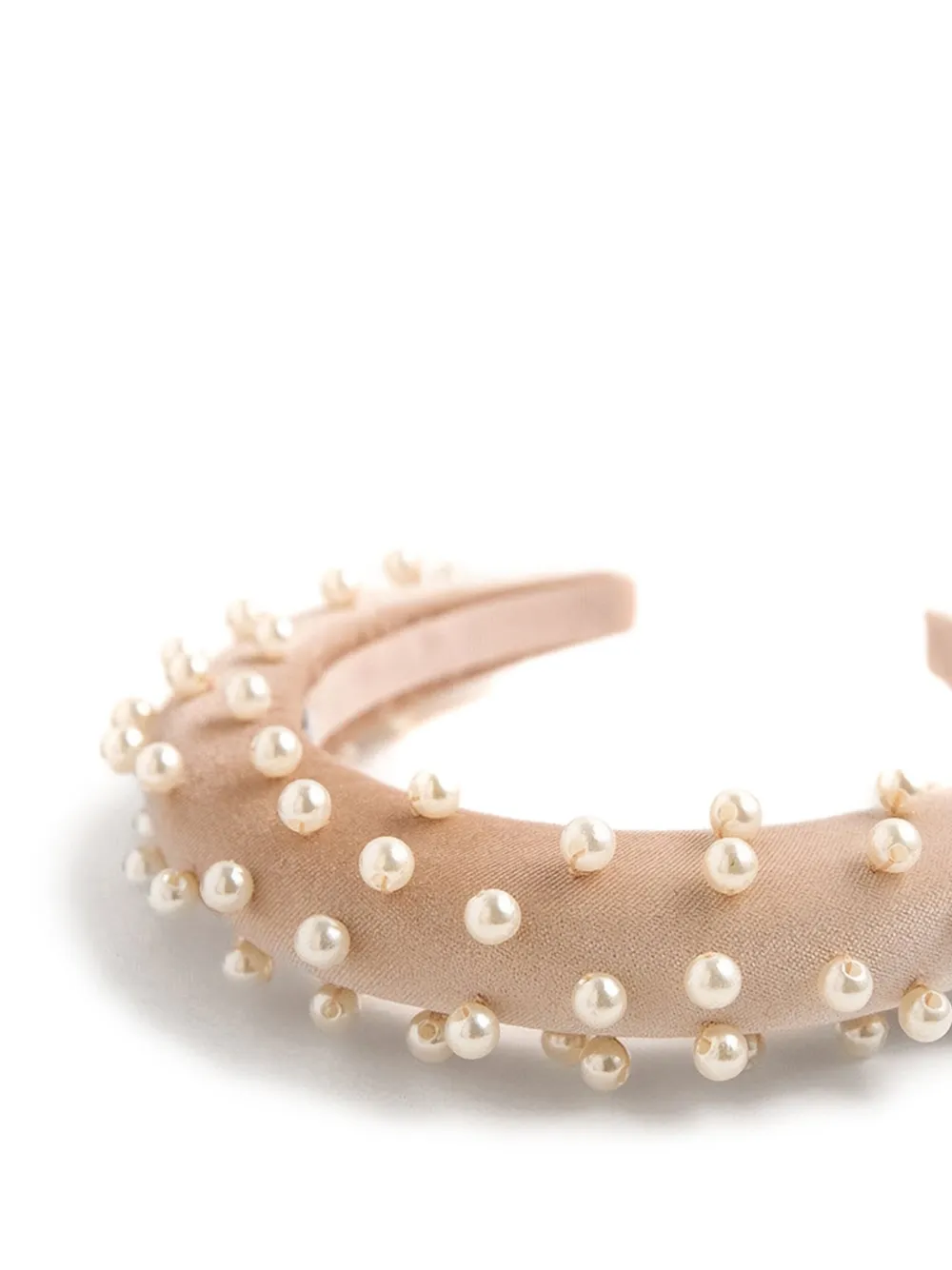 Bluetiful Milano pearl-embellished velvet headband | Image 2