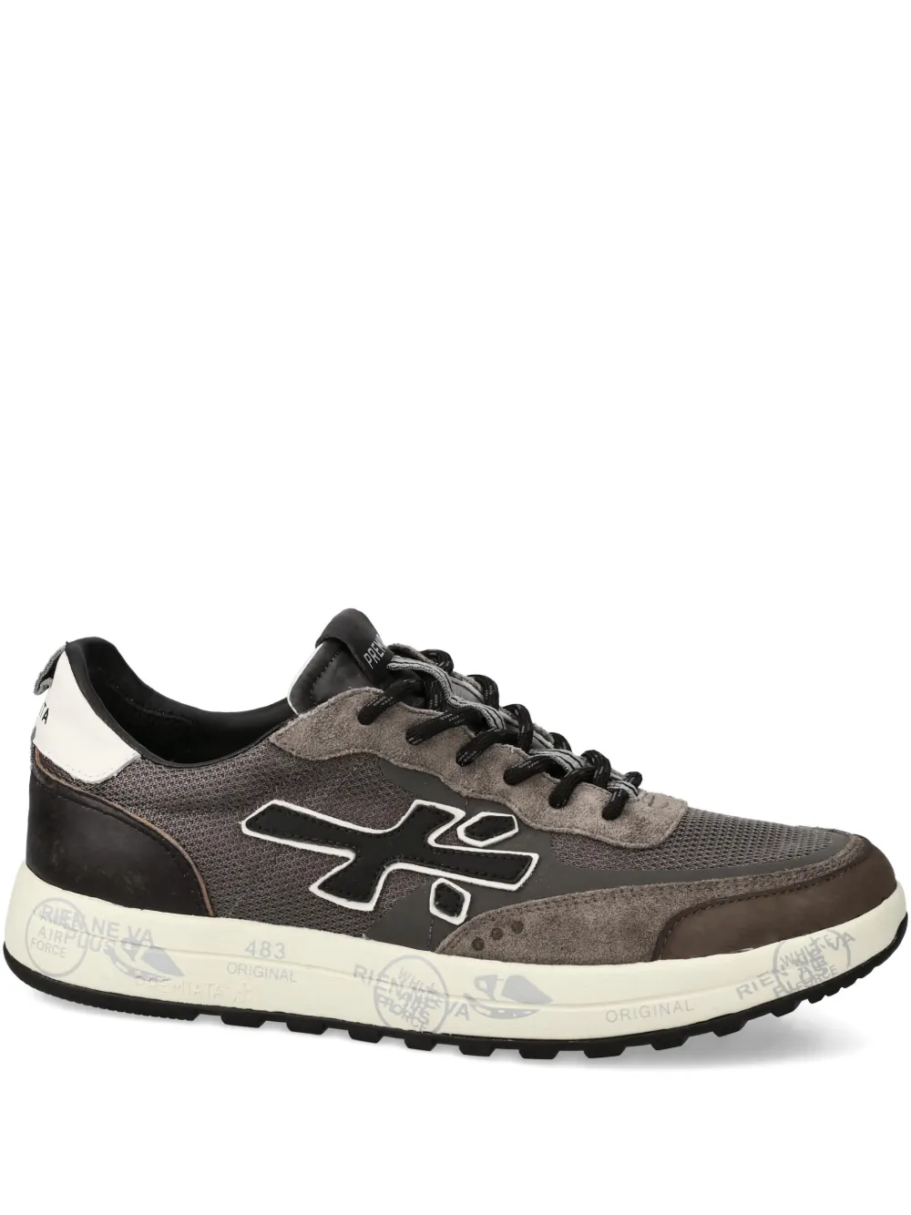 Premiata Nous 7725 suede-panel sneakers | Brown | Image 1