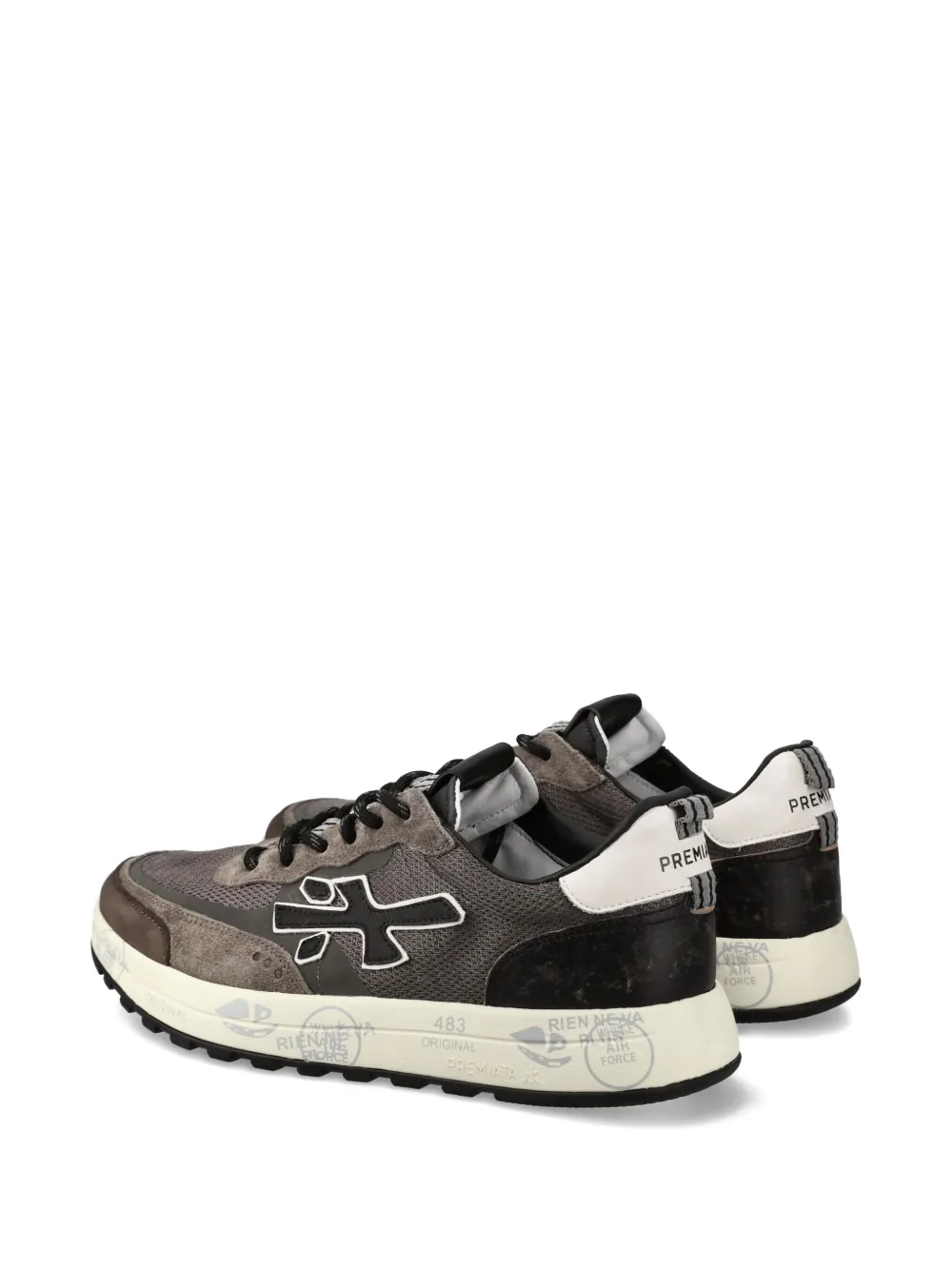 Premiata Nous 7725 suede-panel sneakers Brown