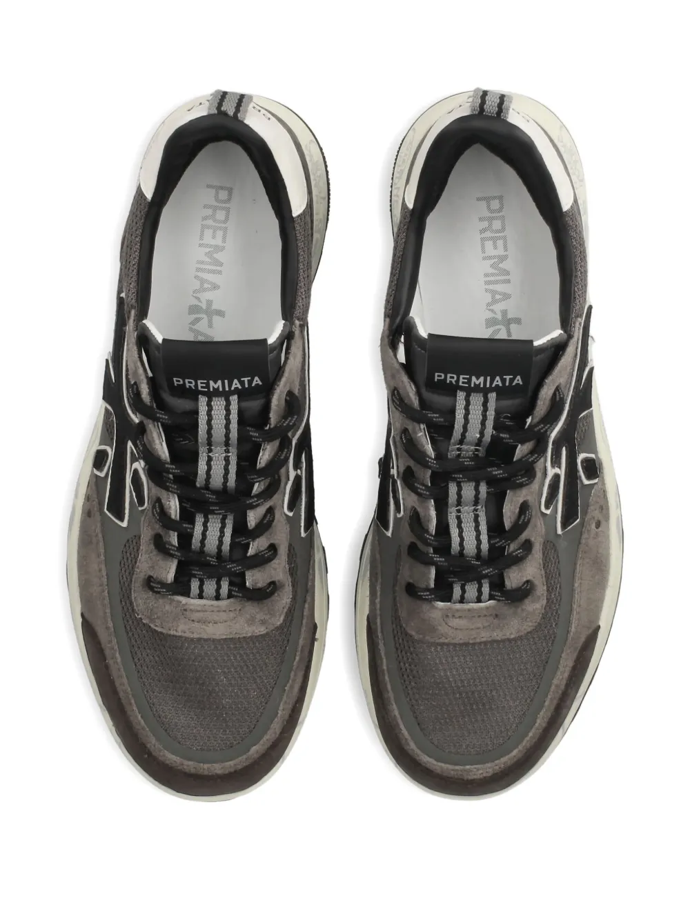 Premiata Nous 7725 suede-panel sneakers Brown