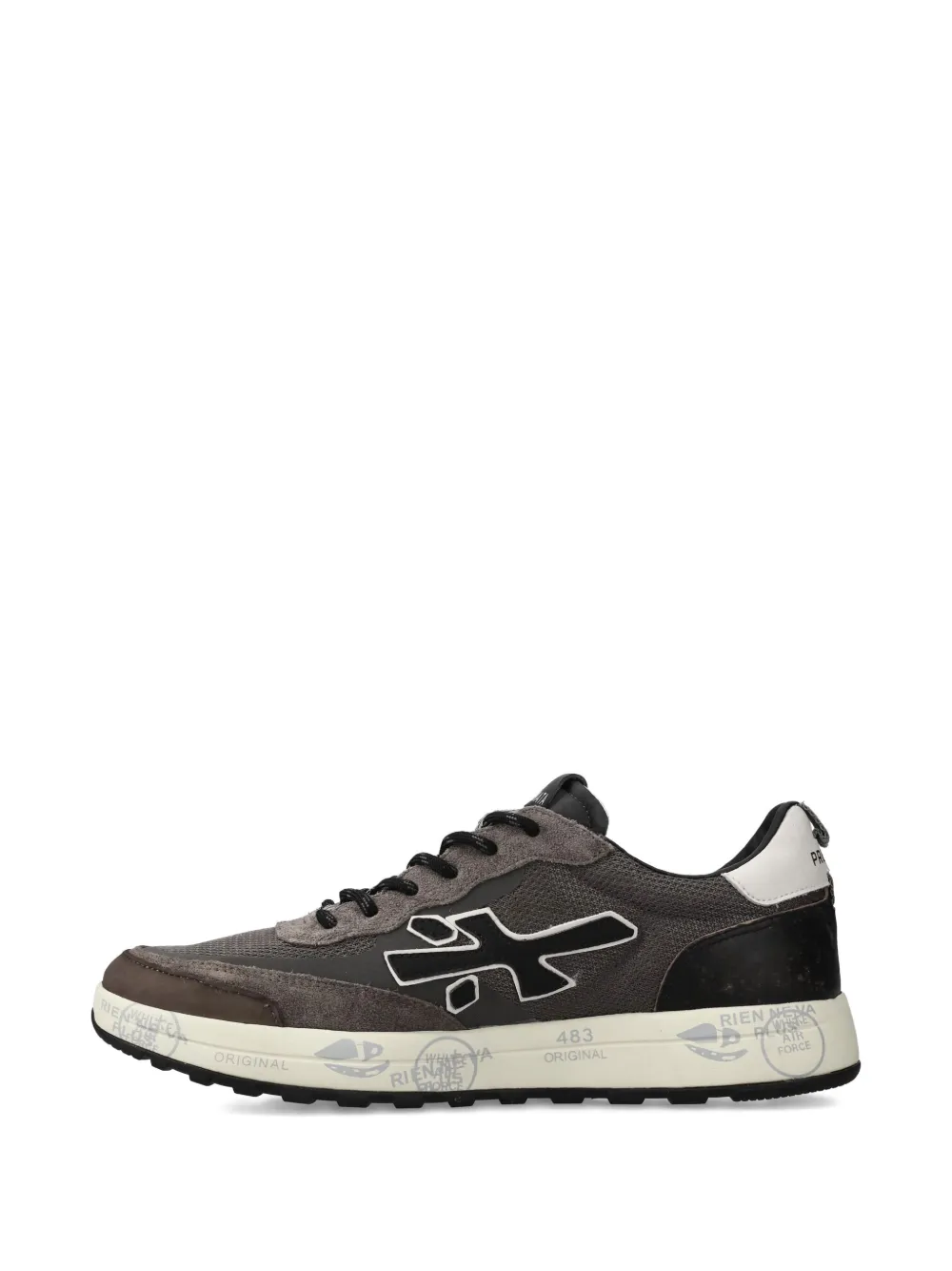 Premiata Nous 7725 suede-panel sneakers Brown
