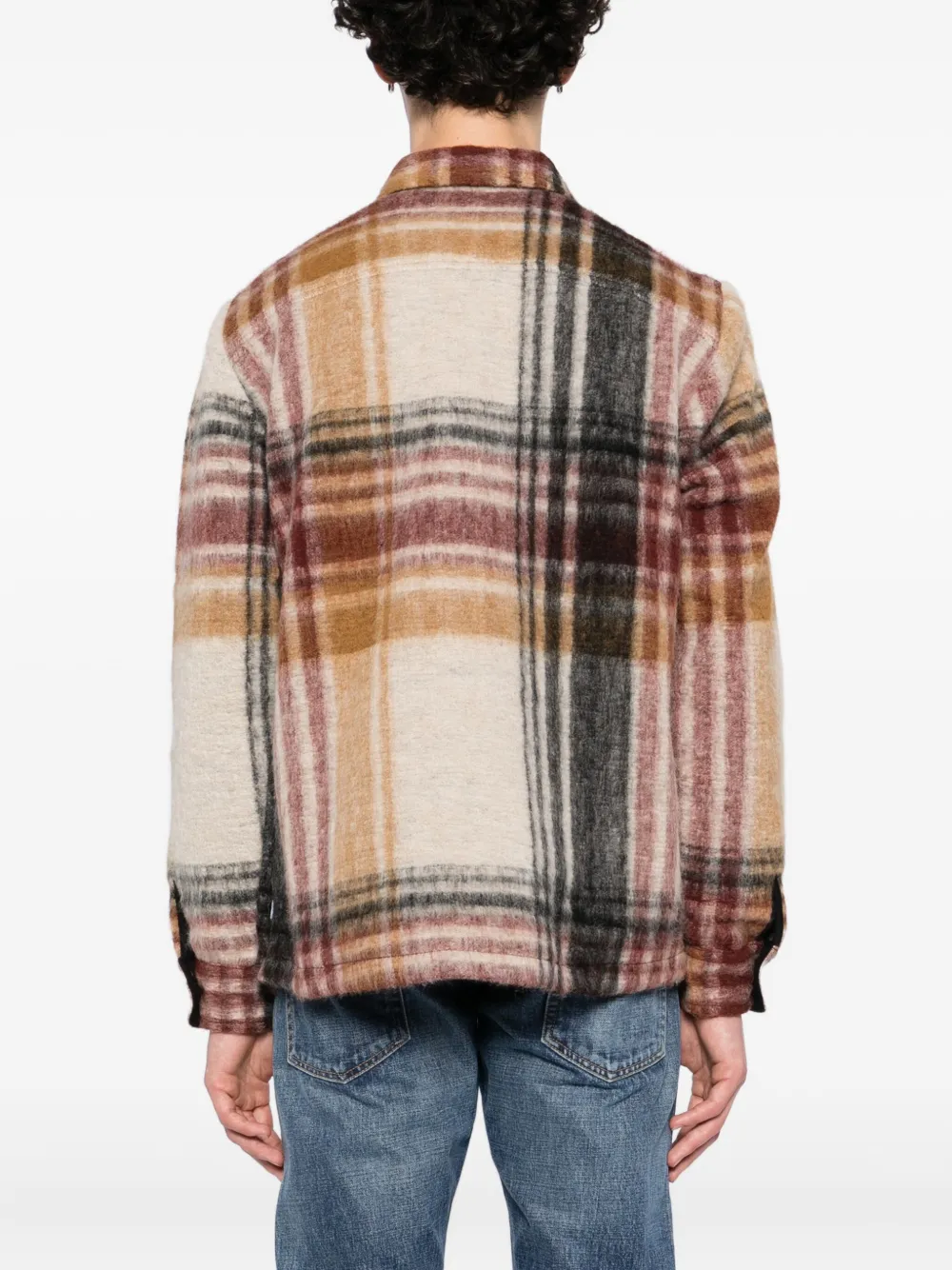 Wax London Geruit shirtjack Beige