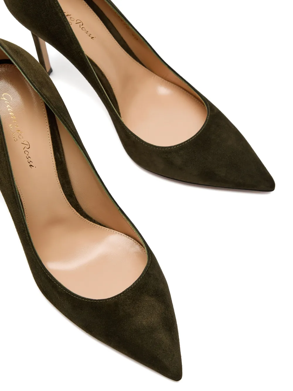 Gianvito Rossi 105mm suede pump Groen