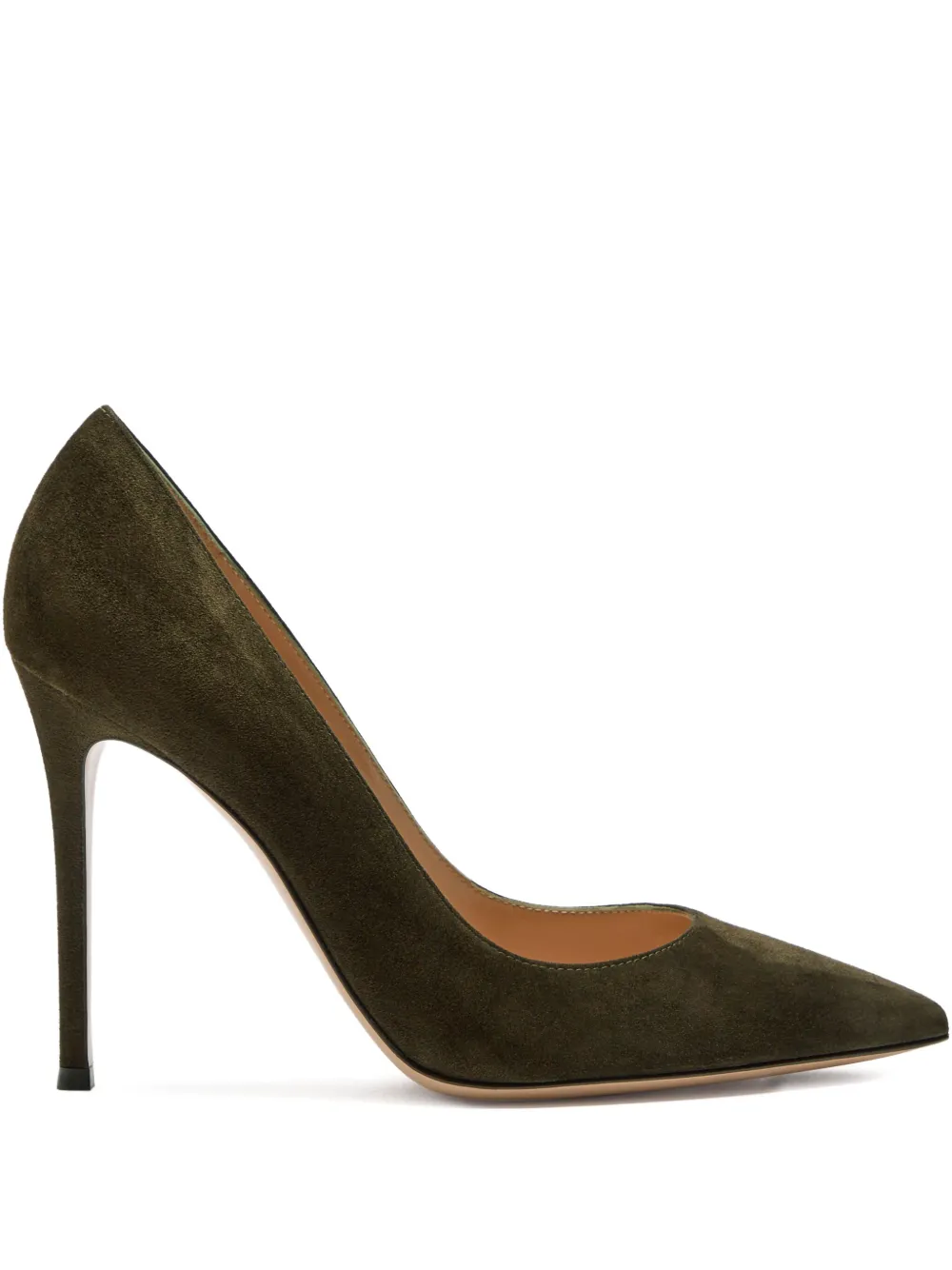 Gianvito Rossi 105mm suede pump Groen