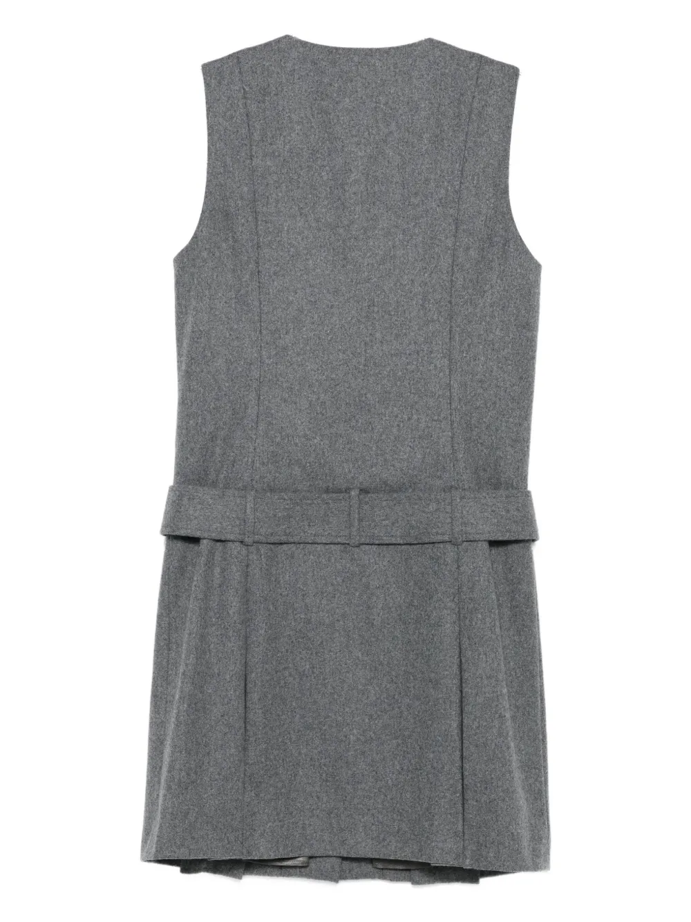 A.P.C. belted buttoned dress - Grijs