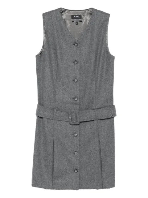 A.P.C. belted buttoned dress
