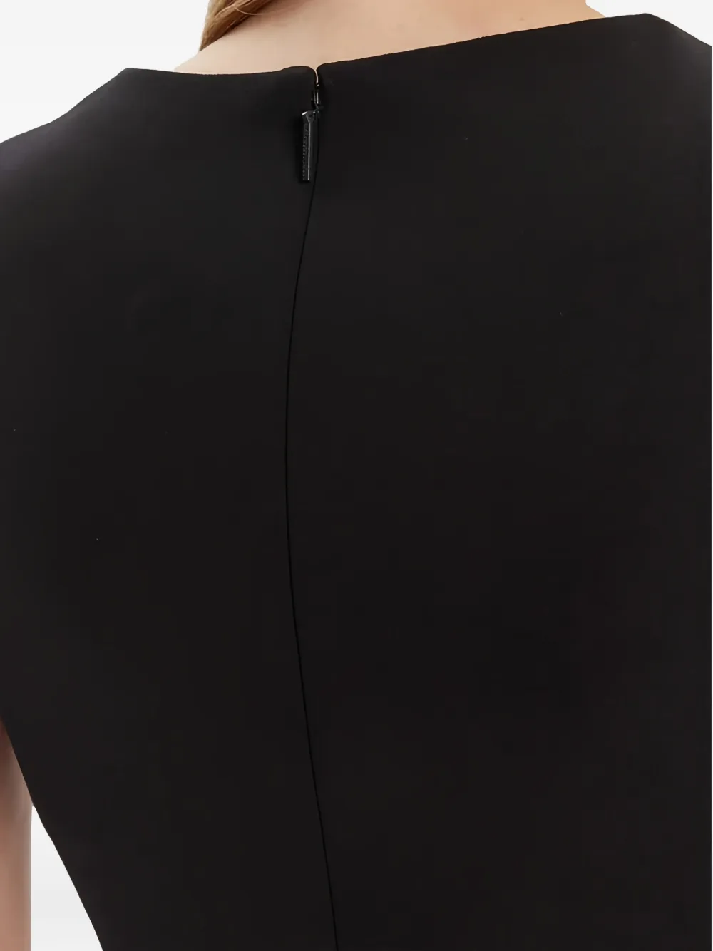 Calvin Klein Short-sleeve Panelled Mini Dress In Black