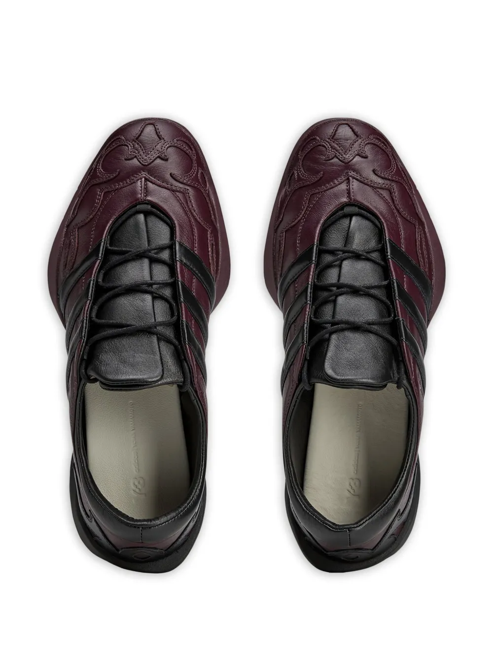 Y-3 Regu 2002 leather sneakers Brown