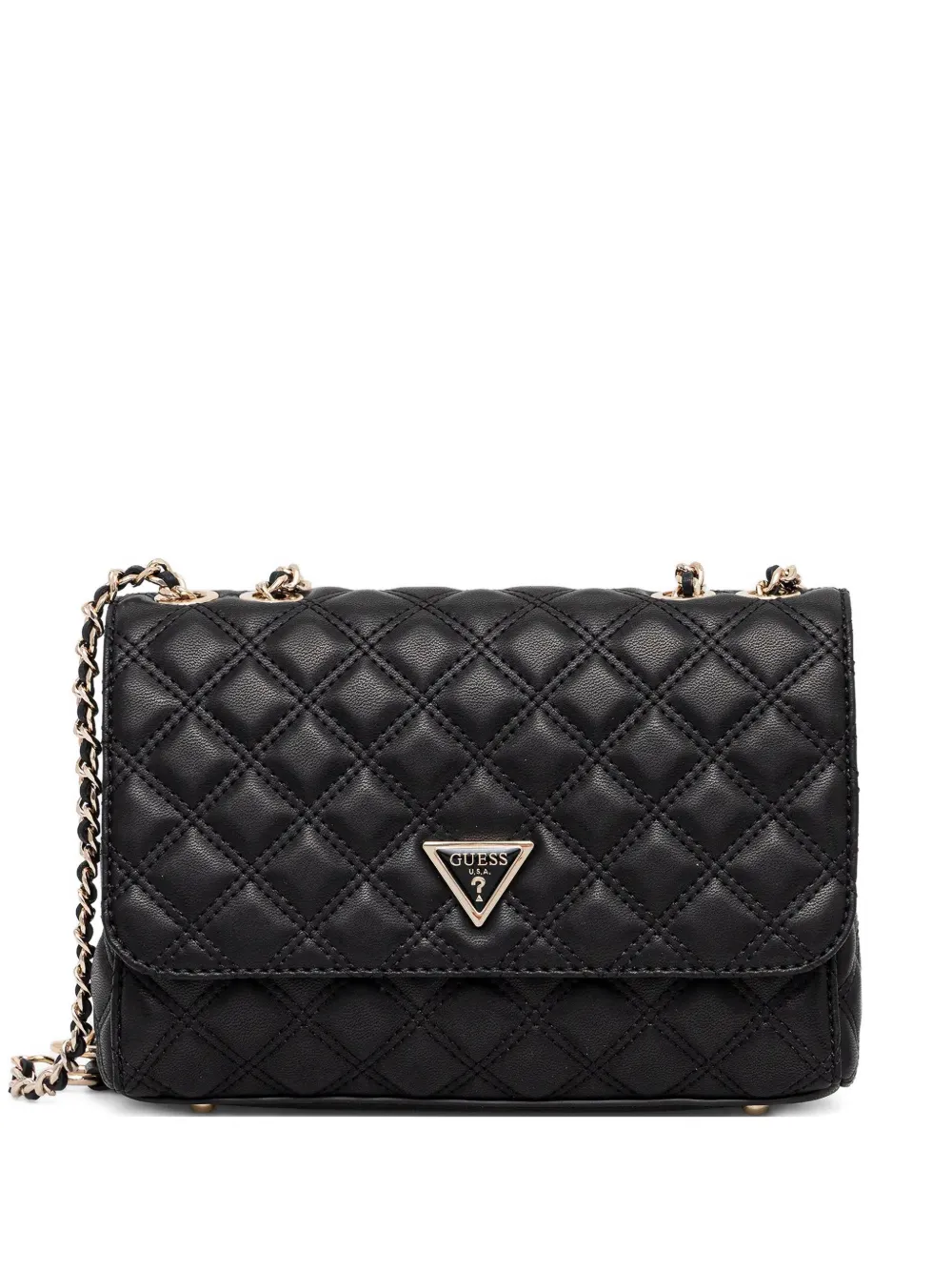GUESS USA Giully quilted shoulder bag - Nero