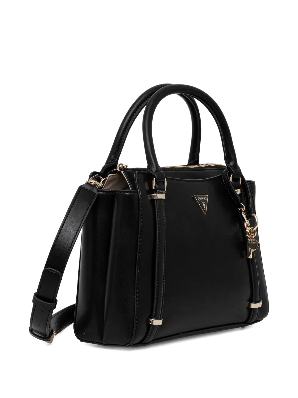 GUESS USA Daryna triangle-logo charm tote bag - Zwart