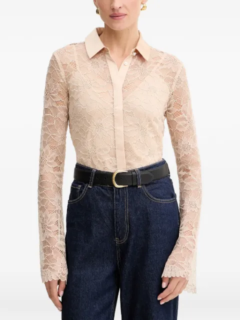 GUESS USA lace long-sleeve blouse 