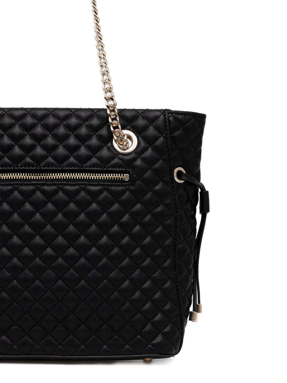 Guess Usa Everlee Quilted Shoulder Bag In Black