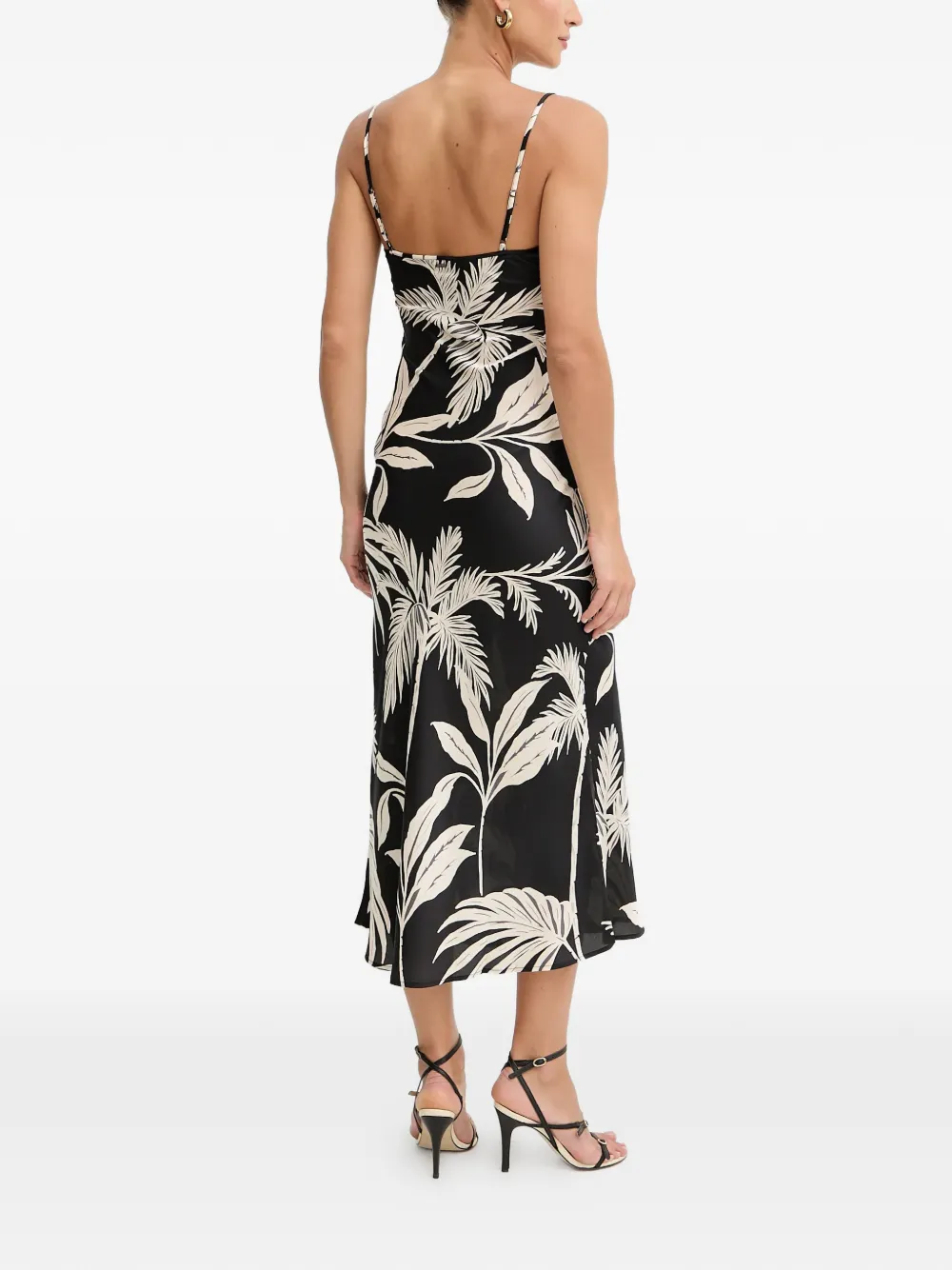 Guess Usa New Akilina Spaghetti-strap Midi Dress In Blue