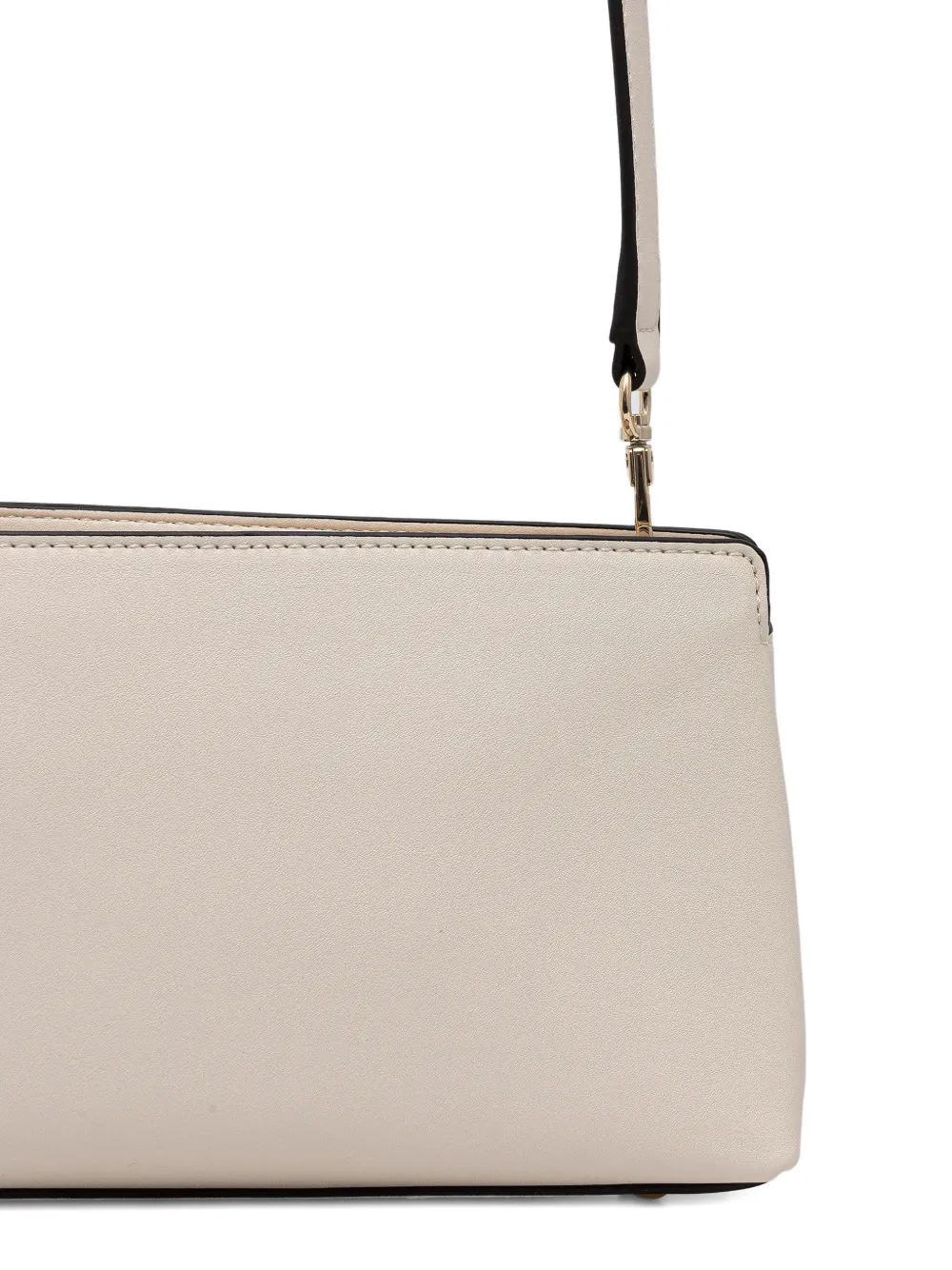 Guess Usa Logo-plaque Satchel Bag In Neutral