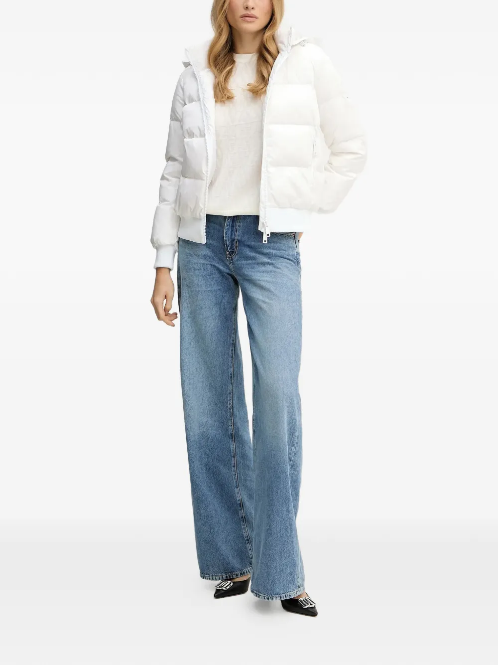 GUESS USA triangle-logo jeans | Wide-Leg Jeans | Image 2