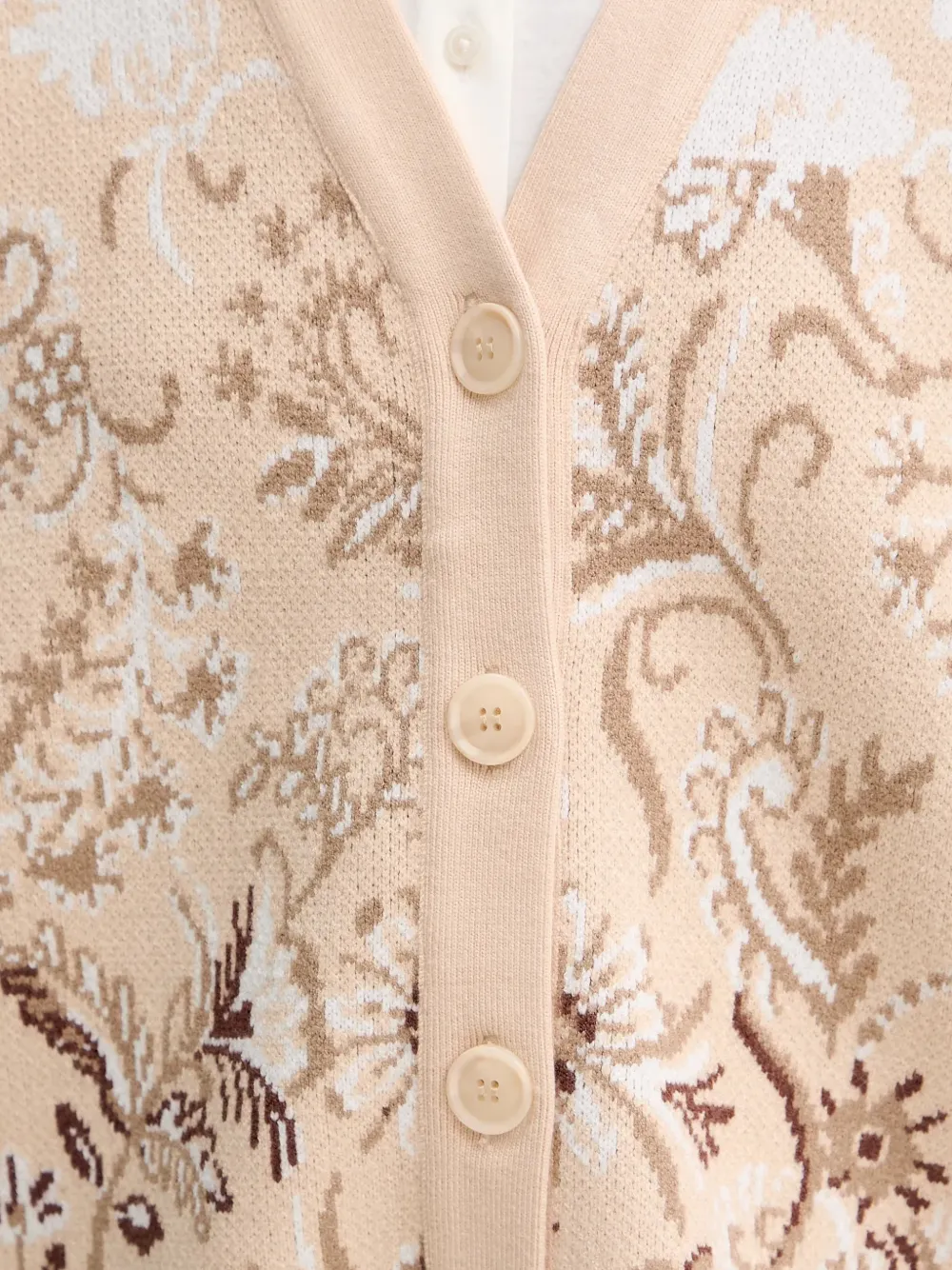 Guess Usa Floral-print Cardigan In Pink