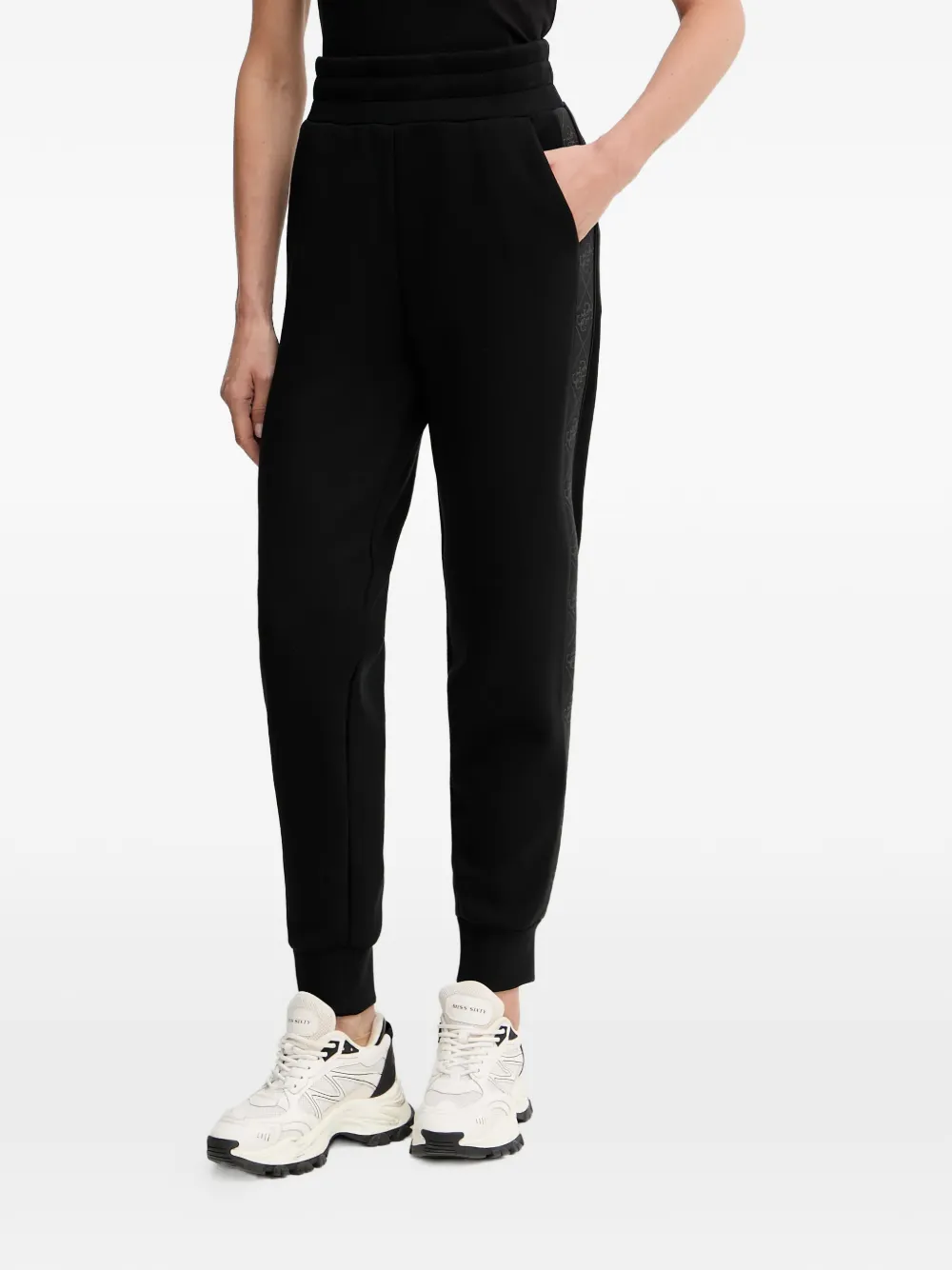 GUESS USA New Victoire logo-band track pants | Black | Image 1