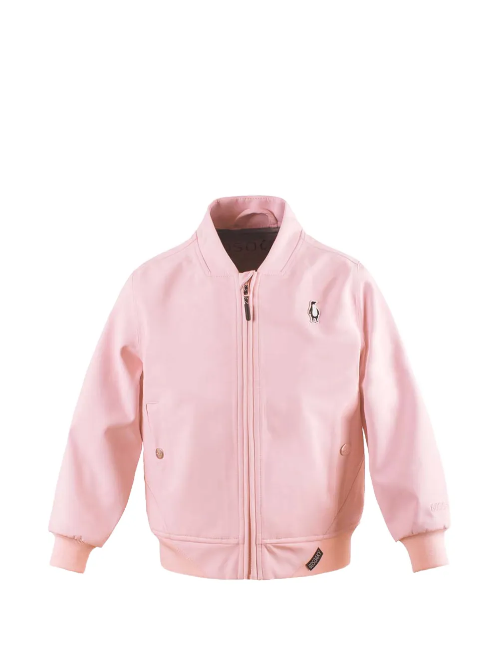 Gosoaky logo-patch bomber jacket - Rosa