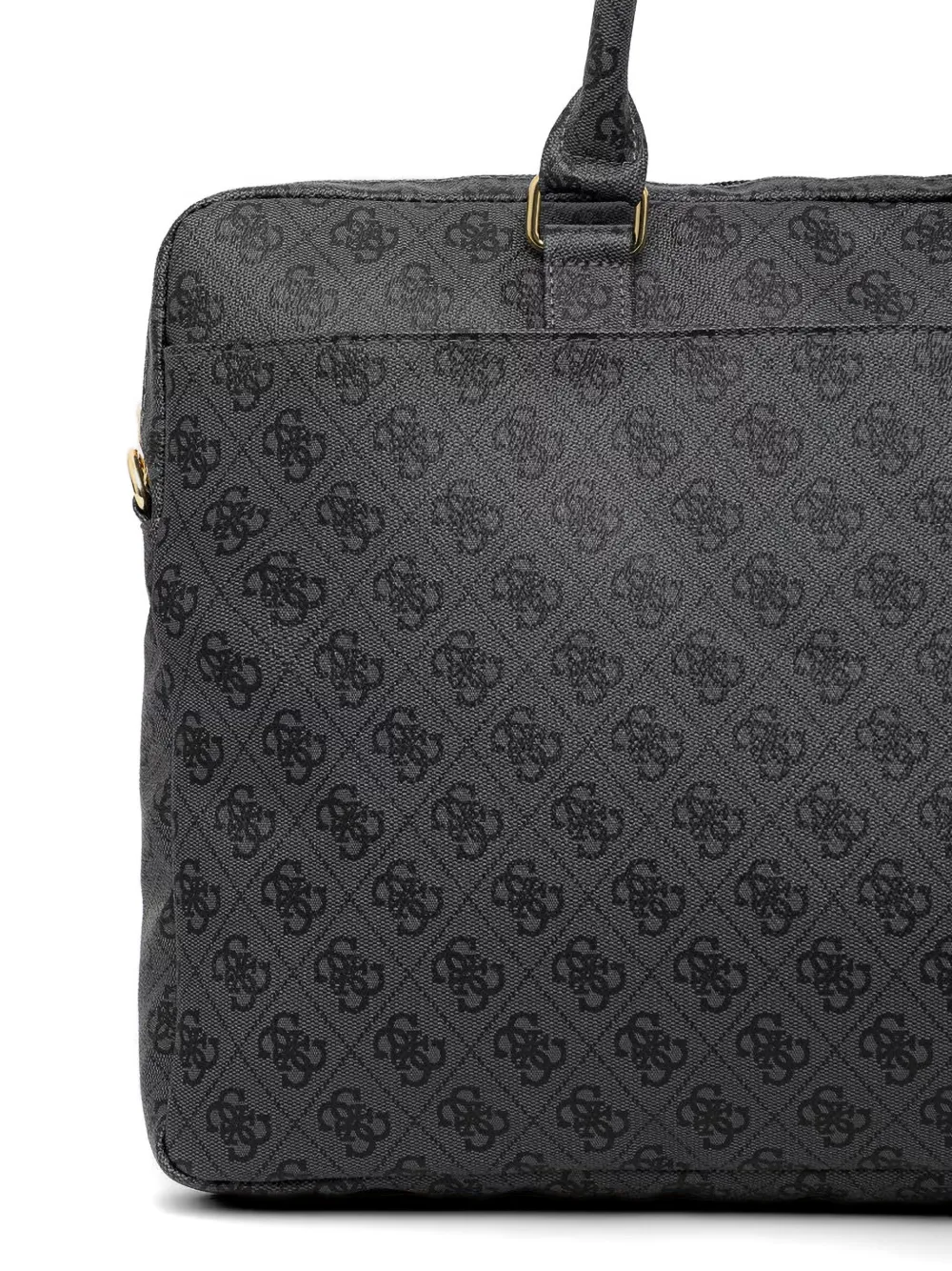 GUESS USA Laptoptas met monogram handgreep Grijs