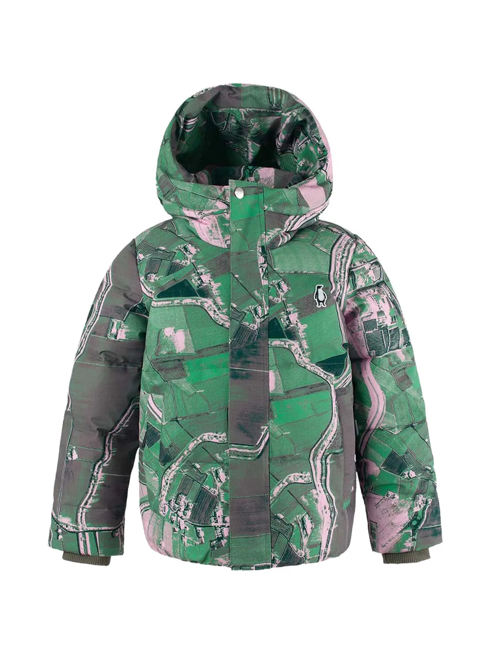 Gosoaky Dragon puffer jacket - Verde