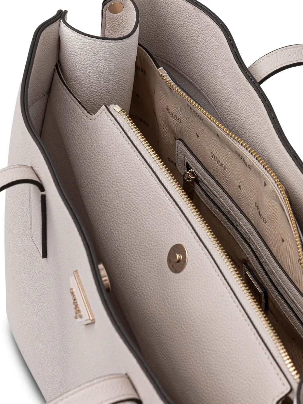GUESS USA Meridian II shopper met logo Beige