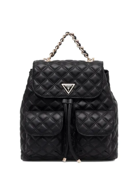 GUESS USA quilted-effect chain-detail backpack