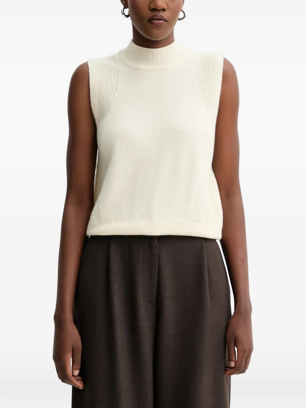 Sessùn ribbed high-neck knitwear - Toni neutri