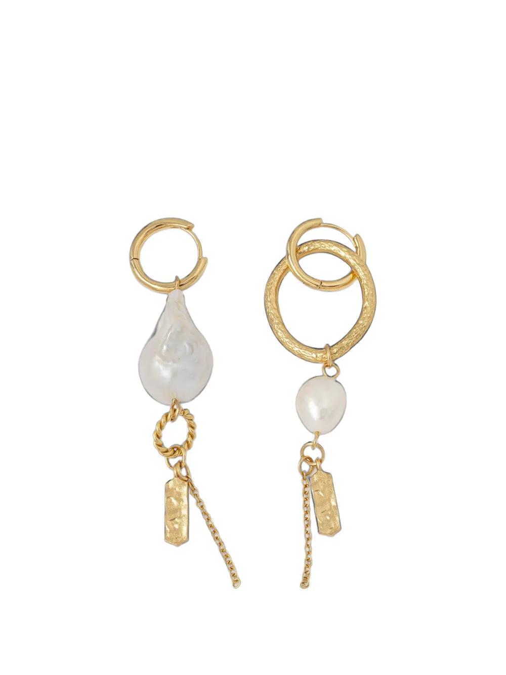 Sessùn Toti pearl-pendant hoop earrings