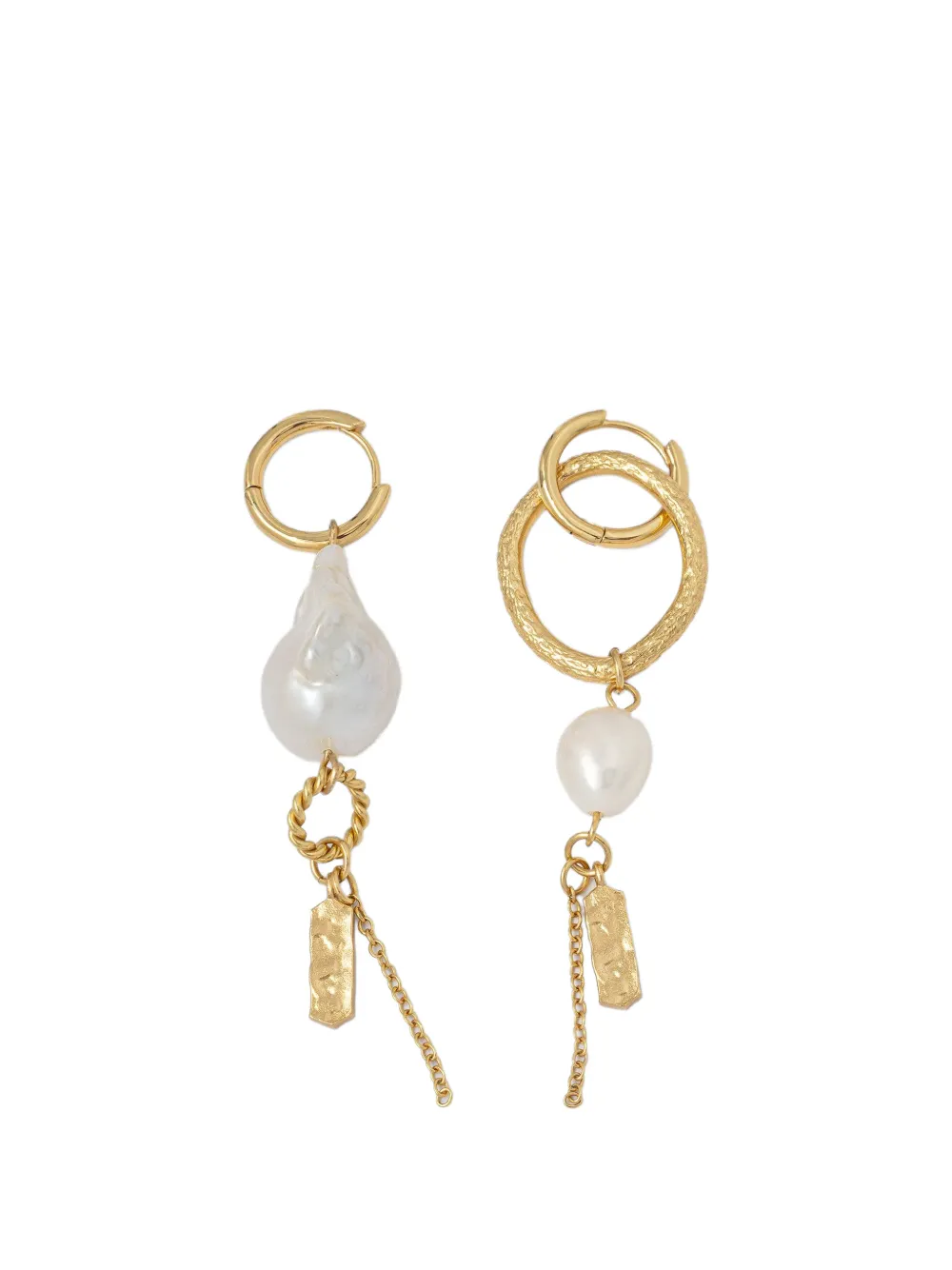 Sessùn Toti pearl-pendant hoop earrings