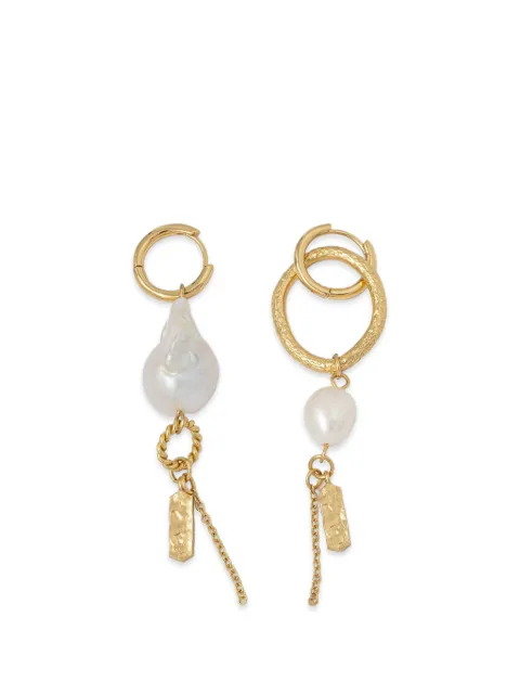 Sessùn Toti pearl-pendant hoop earrings