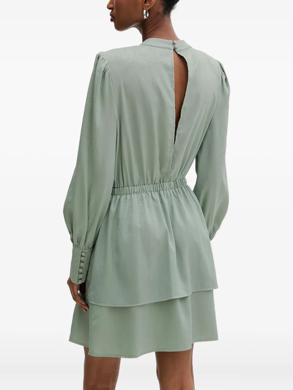 Silvian Heach Long-sleeve Dress In Green