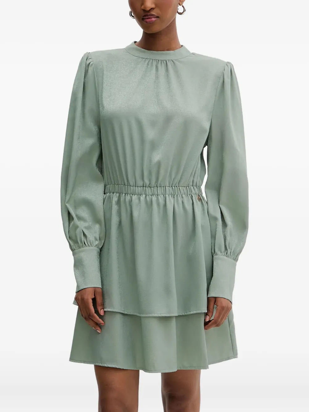 Silvian Heach Long-sleeve Dress In Green