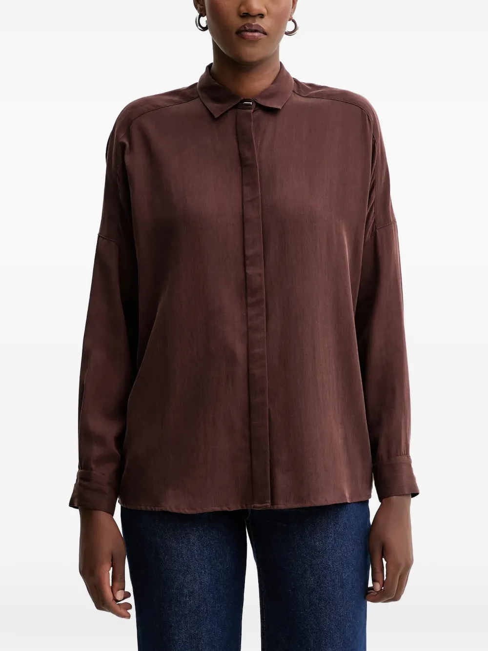 Sessùn button-up shirt | marrón | Image 1