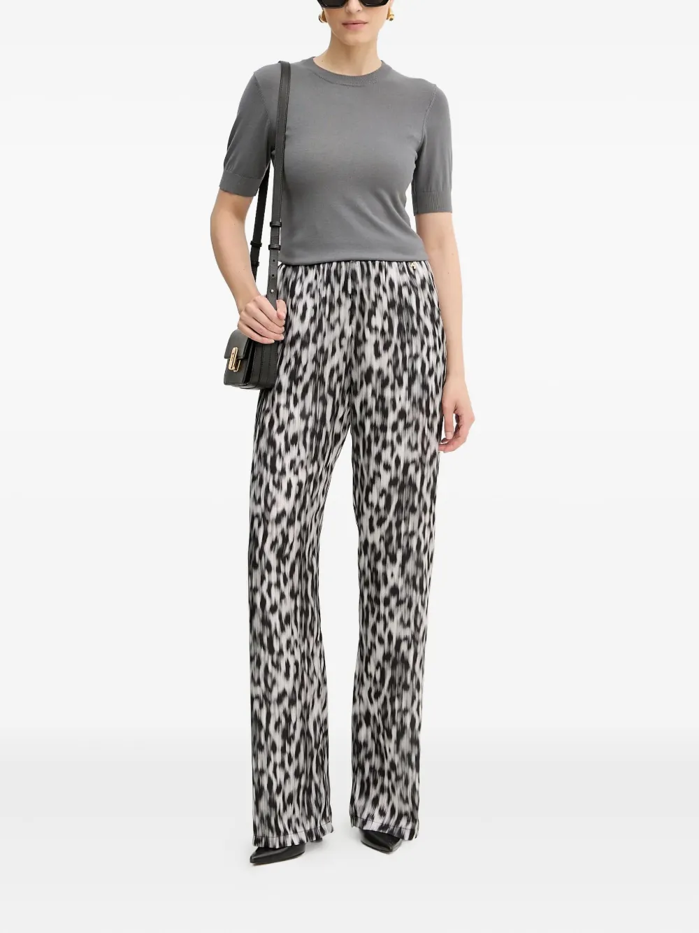 Silvian Heach animal-print trousers - Wit
