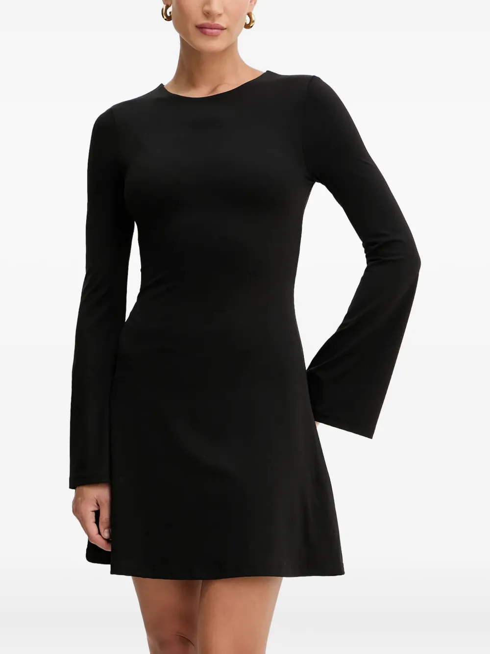 Silvian Heach long-sleeve mini dress - Nero