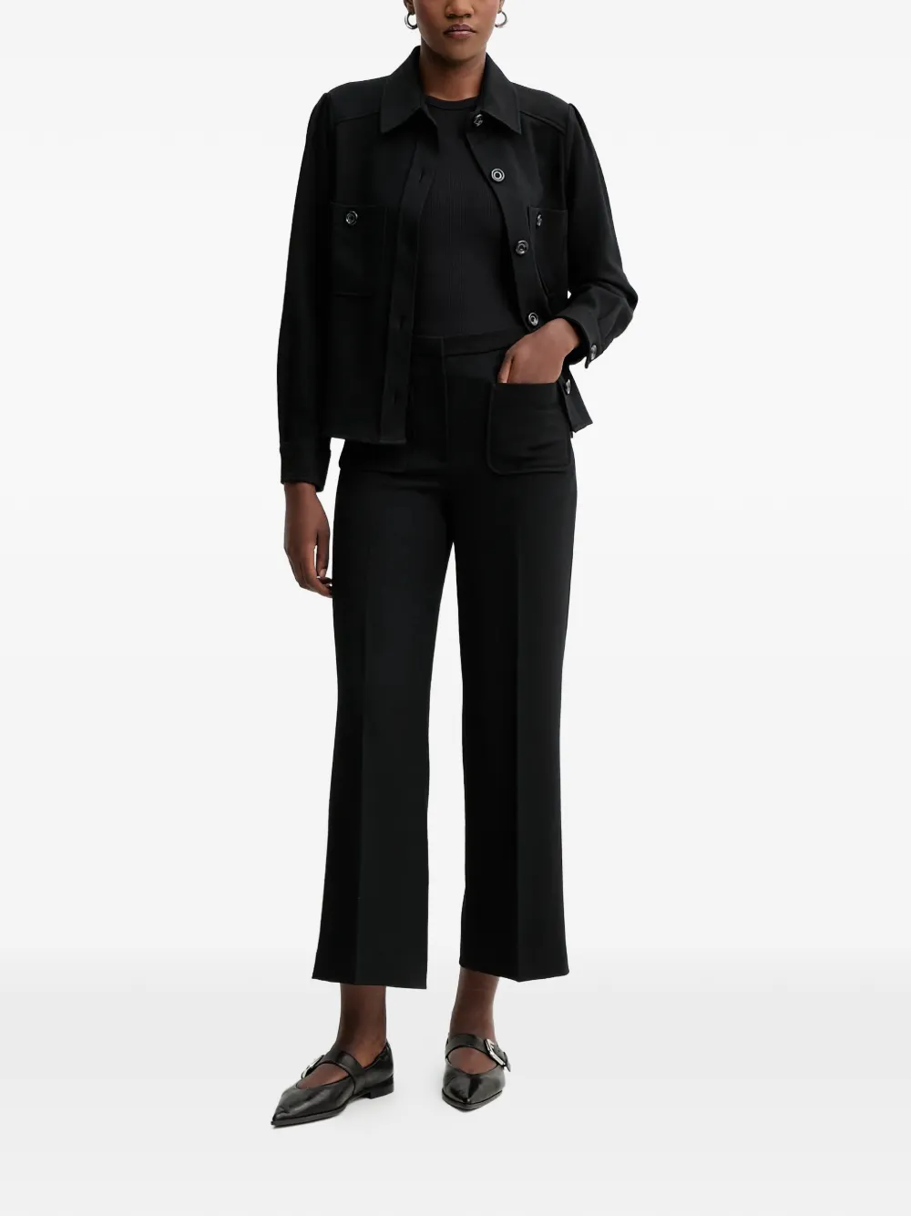  Sessùn Pressed-crease Trousers - Black 