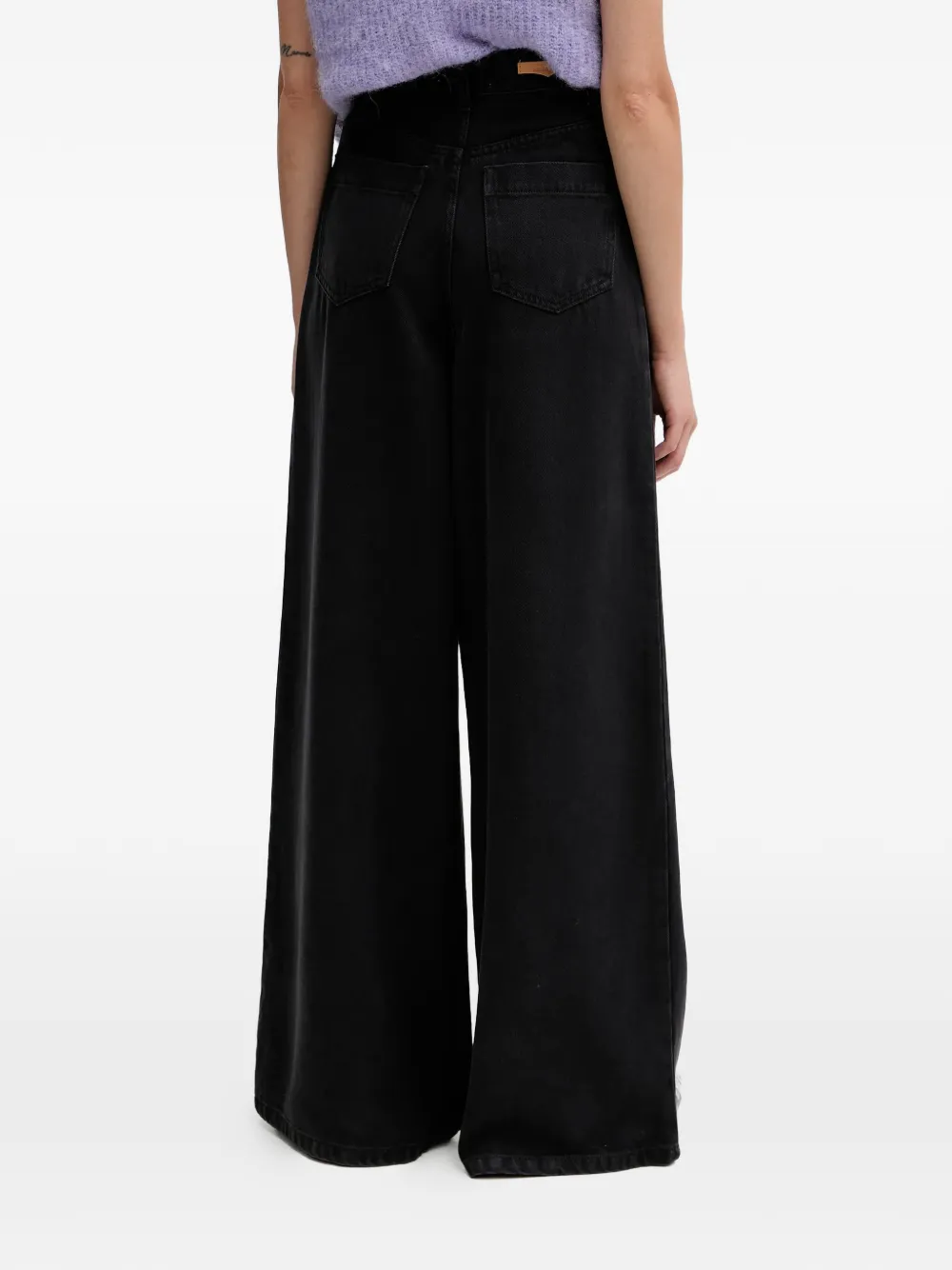 Sessun Wide-leg Jeans In Black