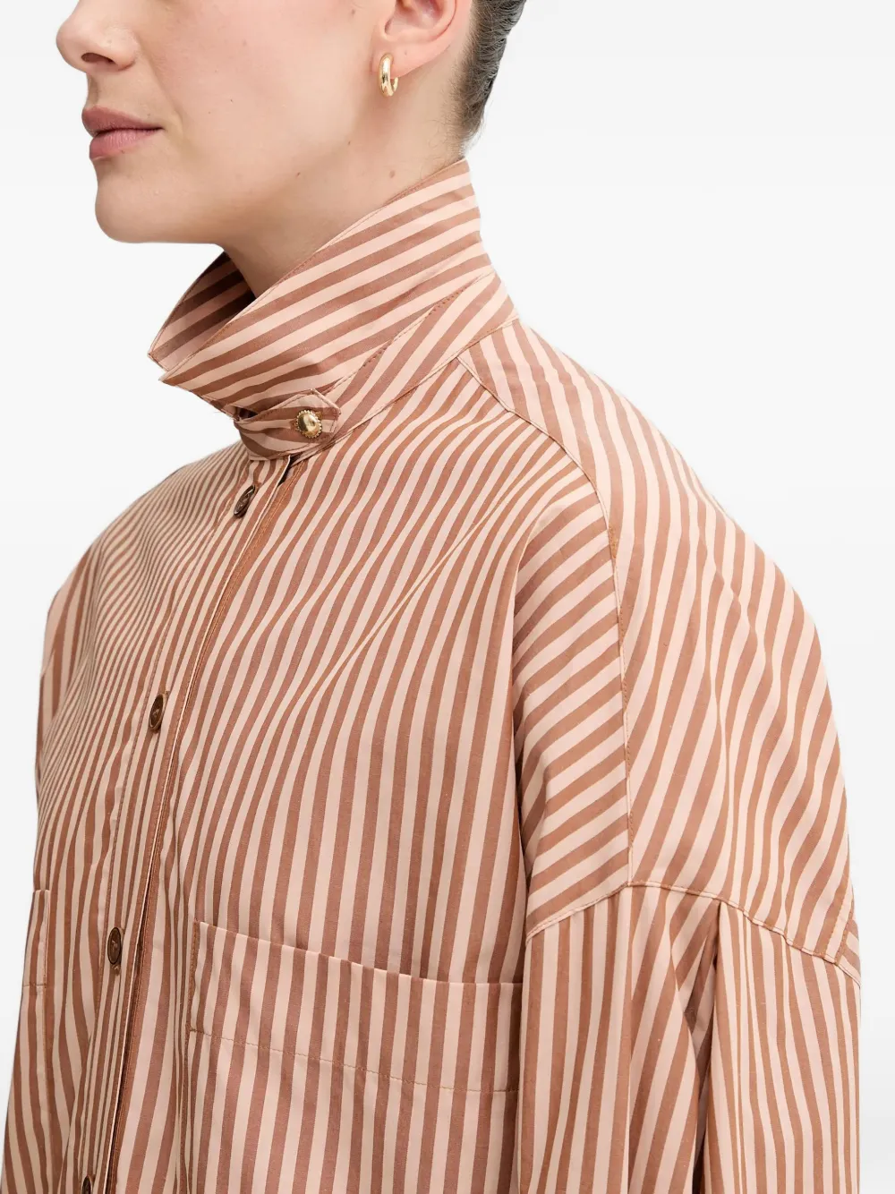 striped shirt mini dress