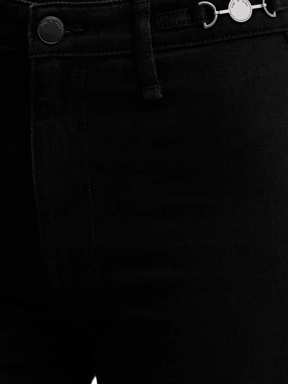 rag & bone Jeans met kettingdetail Zwart