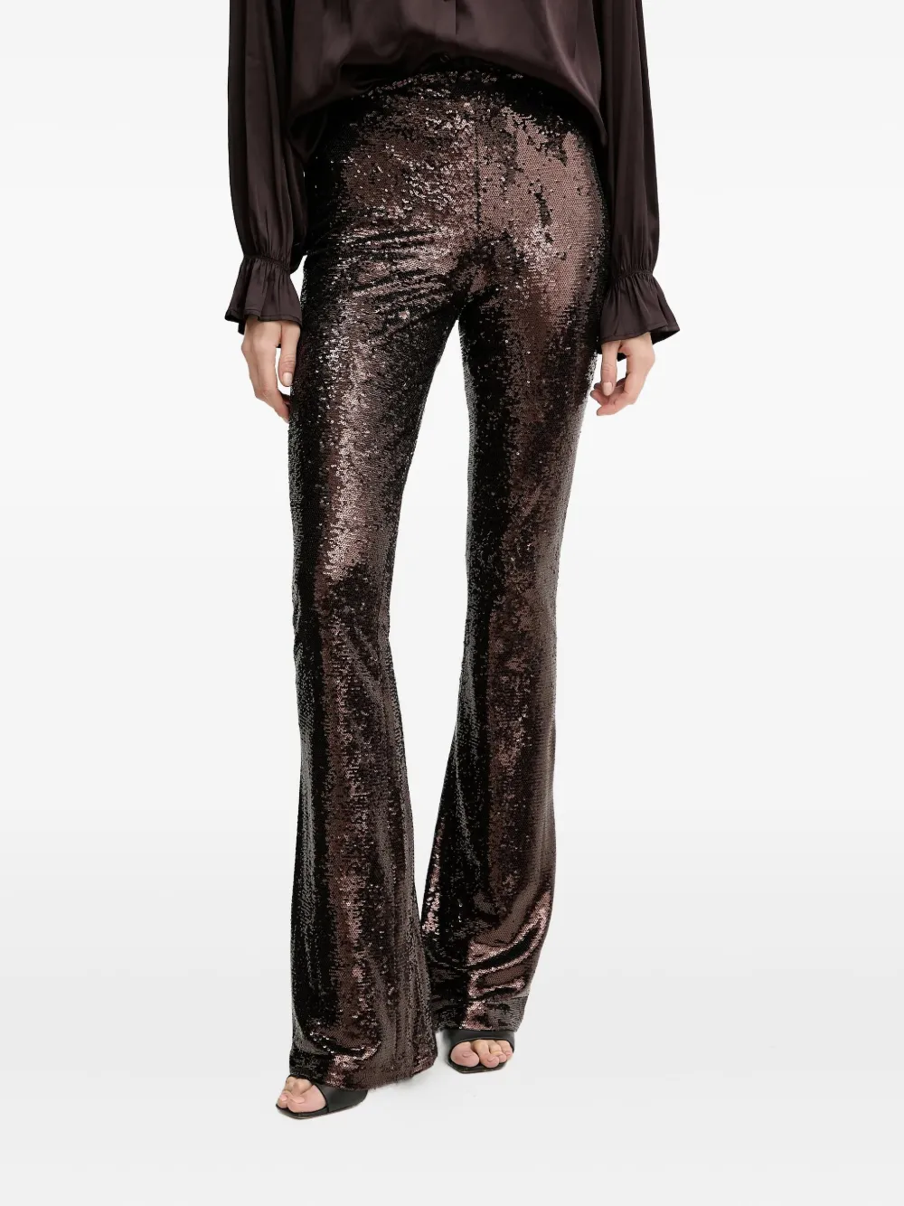 Silvian Heach sequin trousers | Brown | Image 1