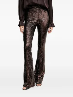 NEVER FULLY DRESSED lace-trimmed Trousers | Grey | FARFETCH UK