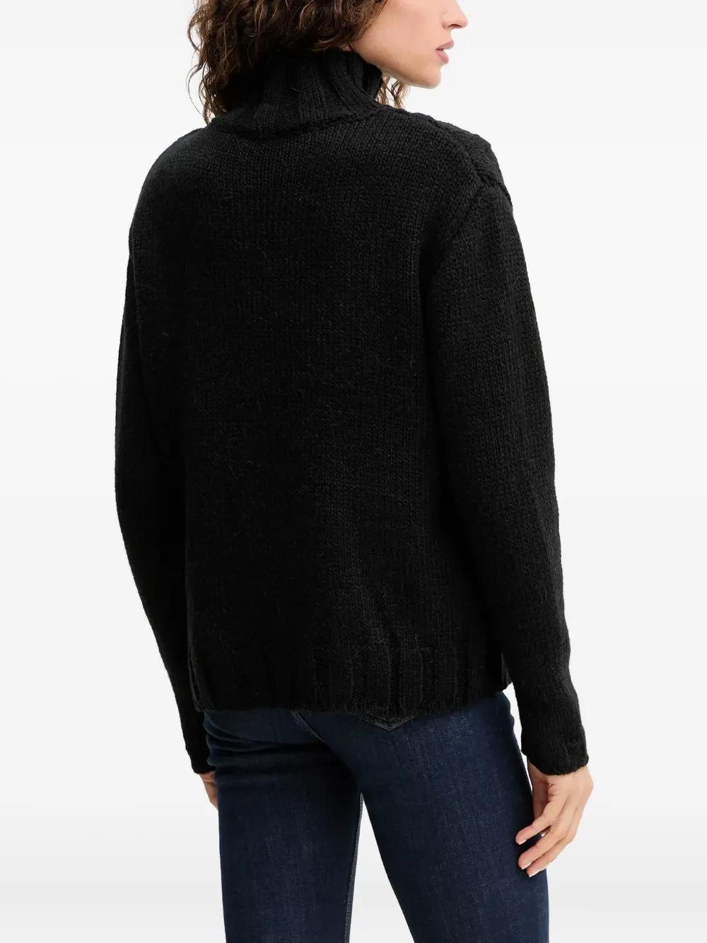 Silvian Heach Kabelgebreide coltrui Zwart